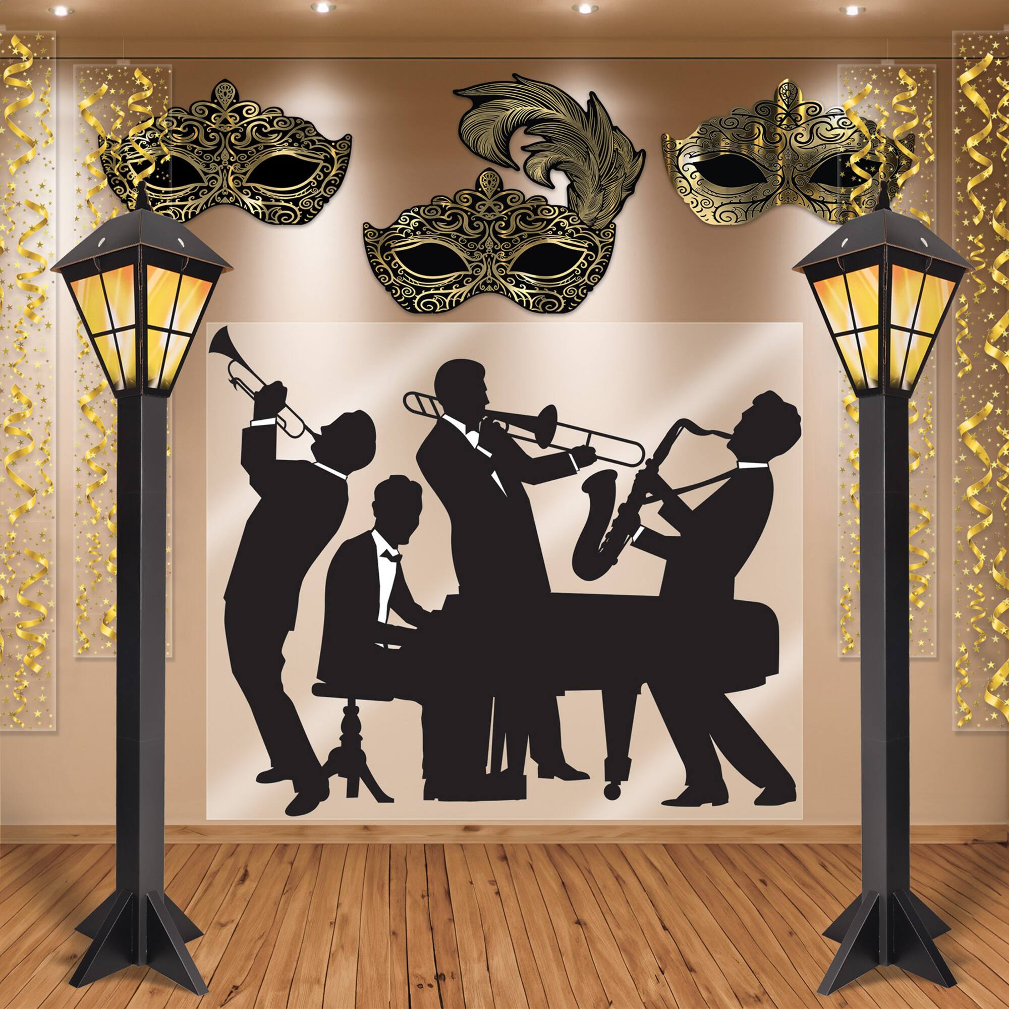 Beistle 7ft. Black 3D Lamppost Prop